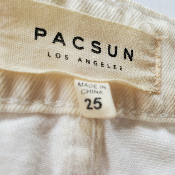 PacSun Denim White Embroidered Skirt Size S, Size 25 - Picture 7 of 7